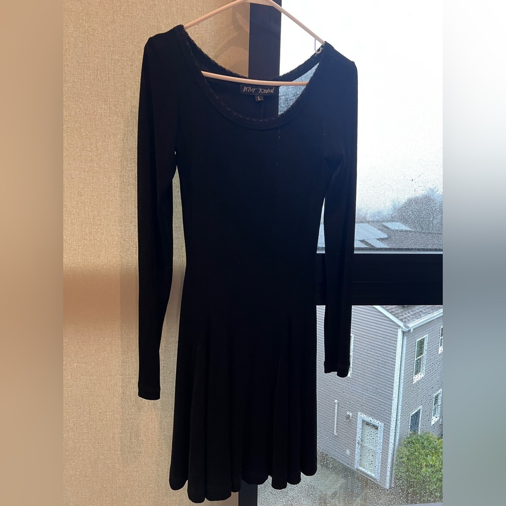 Vintage Betsey Johnson Black Dress Size L
